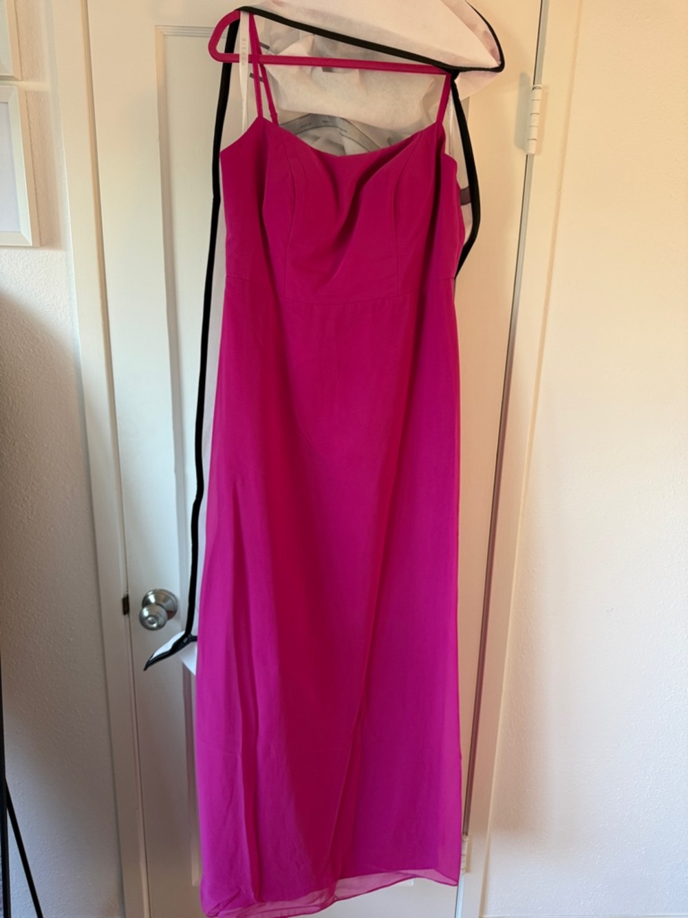 Azazie Fuchsia Spaghetti-Strap Bridesmaid Dress (A16)